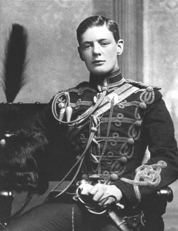 Churchill as Hussars Officer, 1895
